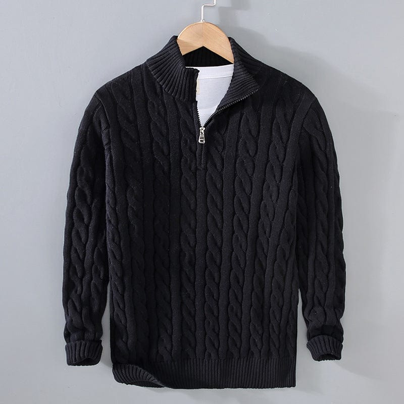 Höstpullover herr — mjuk och varm stickad