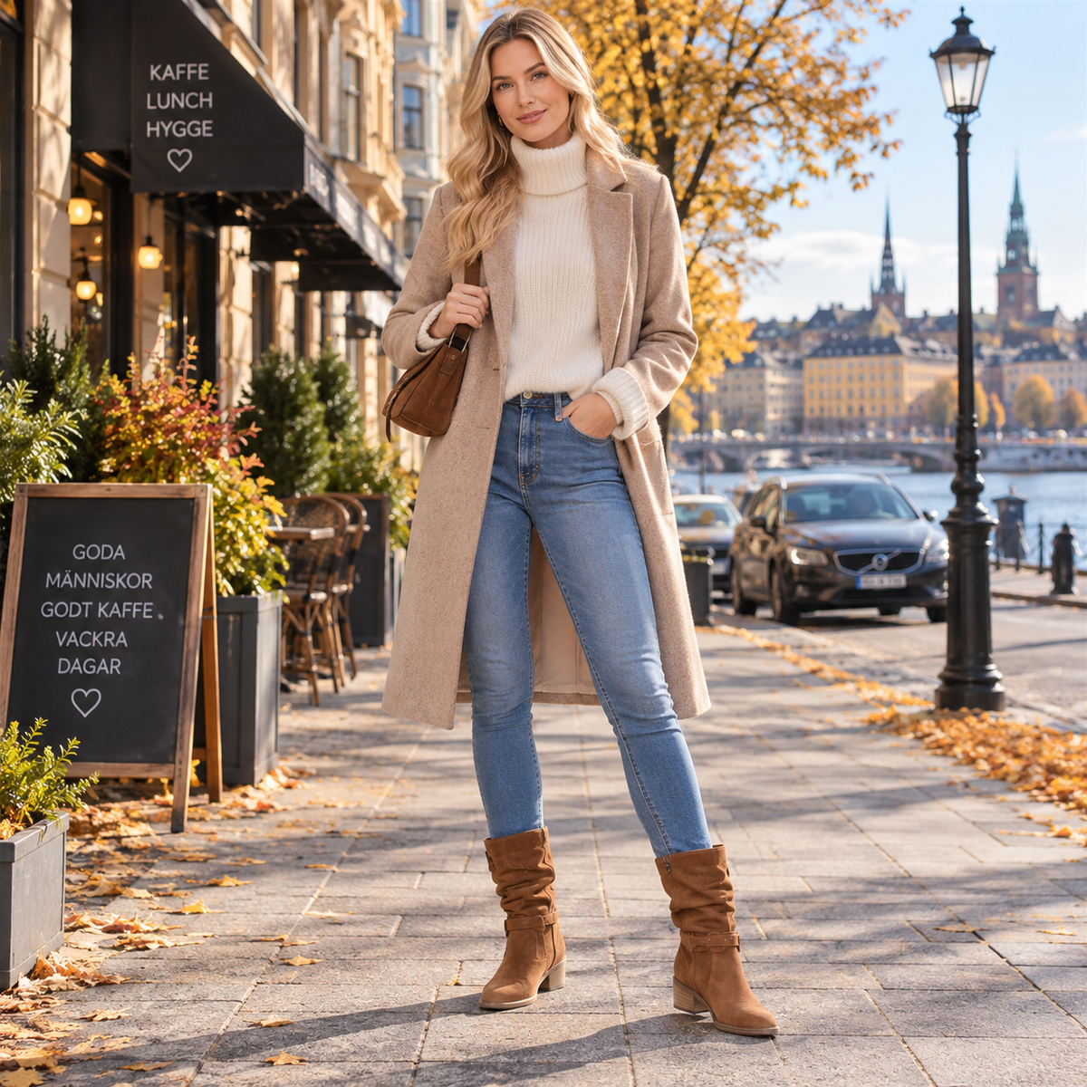 Ankelboots dam i mockaimitation — boho stövletter