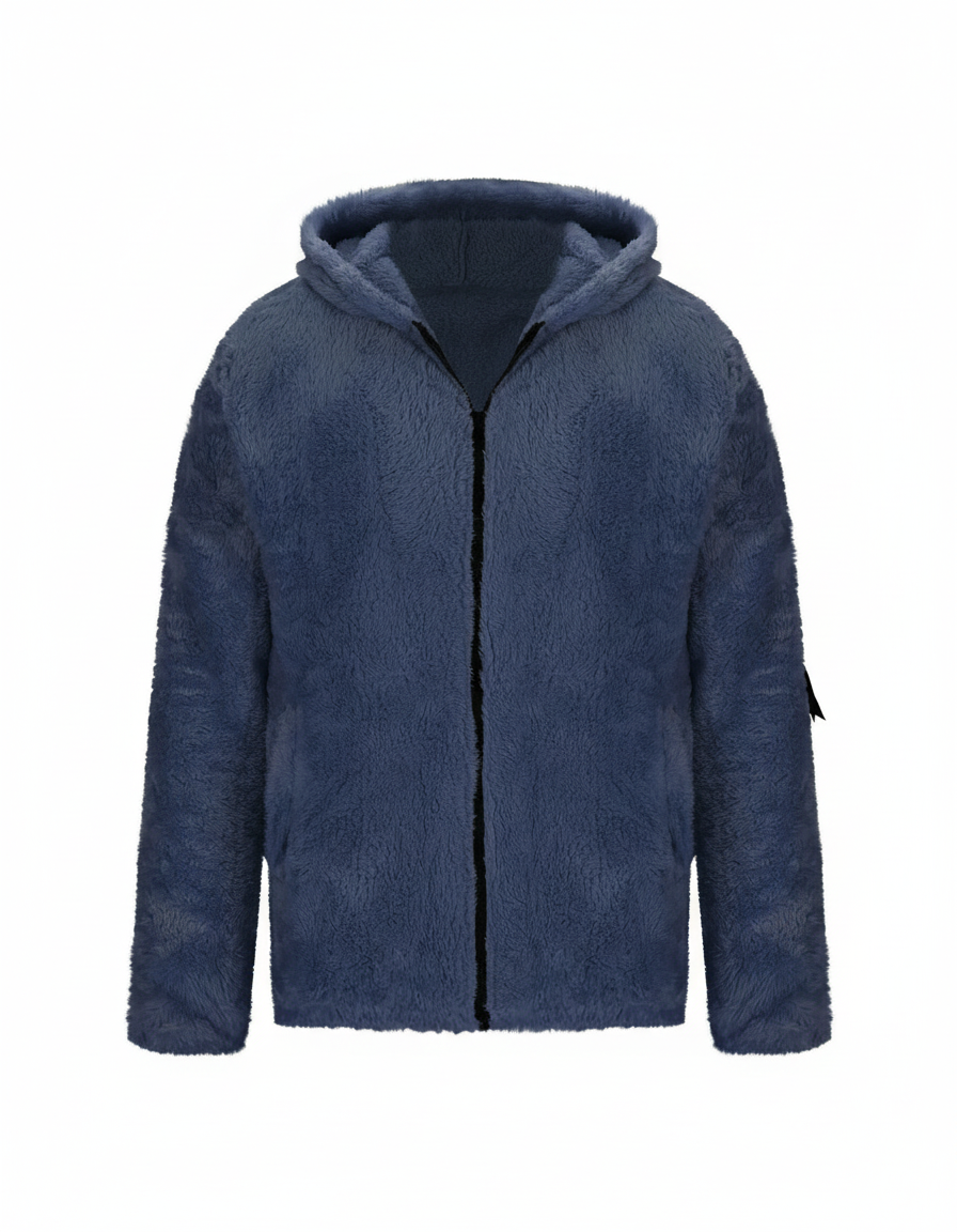 Tjock fleecejacka dam — varm vinterjacka i fleece