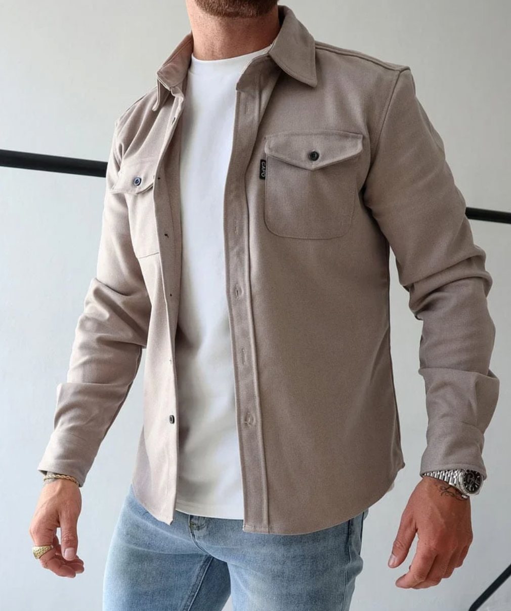 Skjorta herr — långärmad i tidlös höstlook