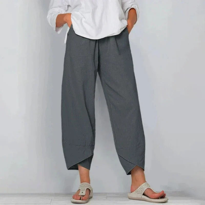 Byxor dam, sommar — lätta och chic med tailored passform