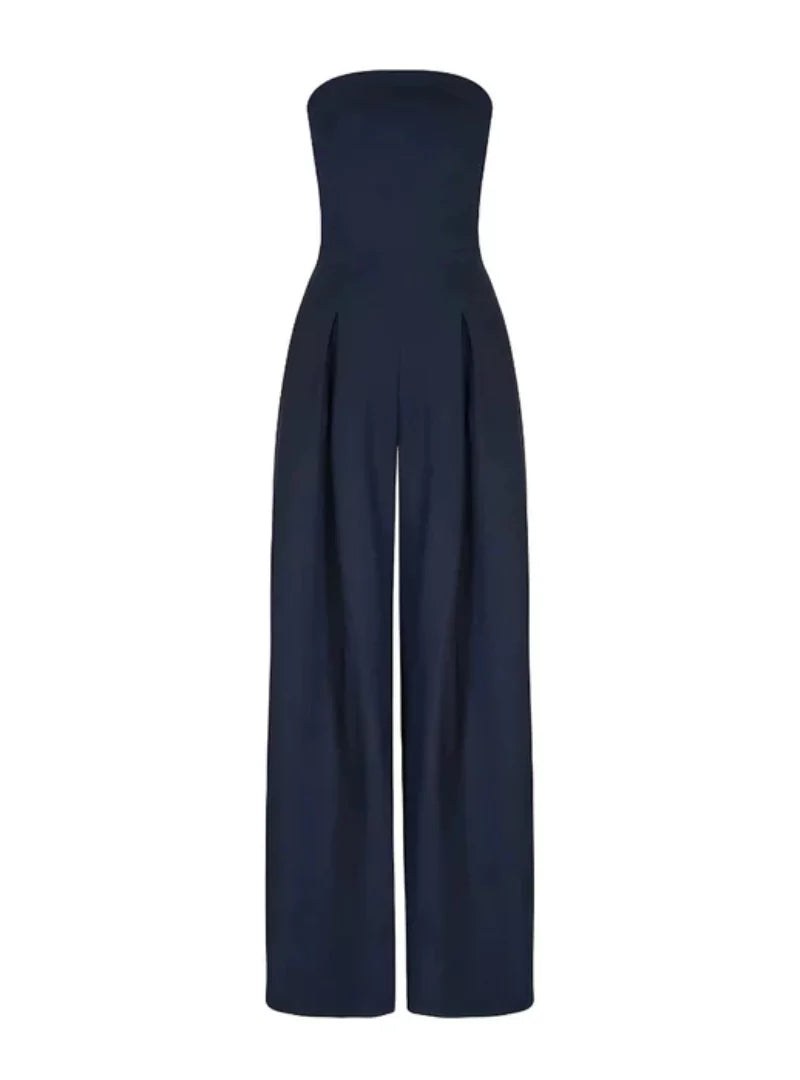 Jumpsuit dam, ärmlös — elegant med vid passform för sommaren