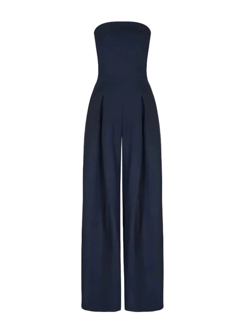 Jumpsuit dam, ärmlös — elegant med vid passform för sommaren