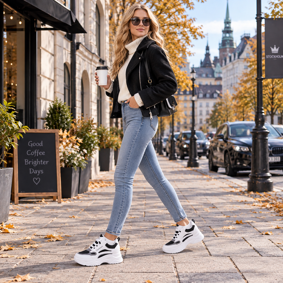 Kilsneakers dam i mesh — luftiga sommarsneakers
