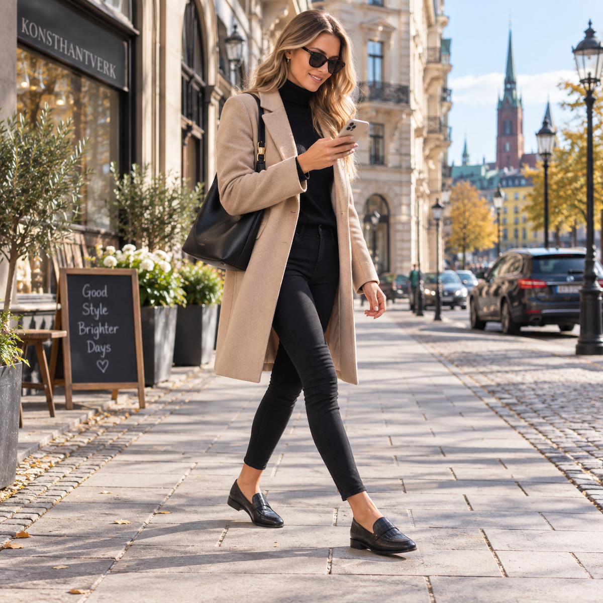 Loafers dam, eleganta — klassiska slip-on-skor i läderimitation
