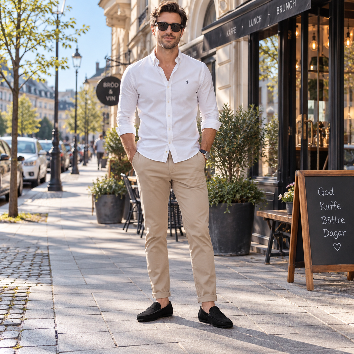 Loafers herr — klassiska penny loafers i slip-on