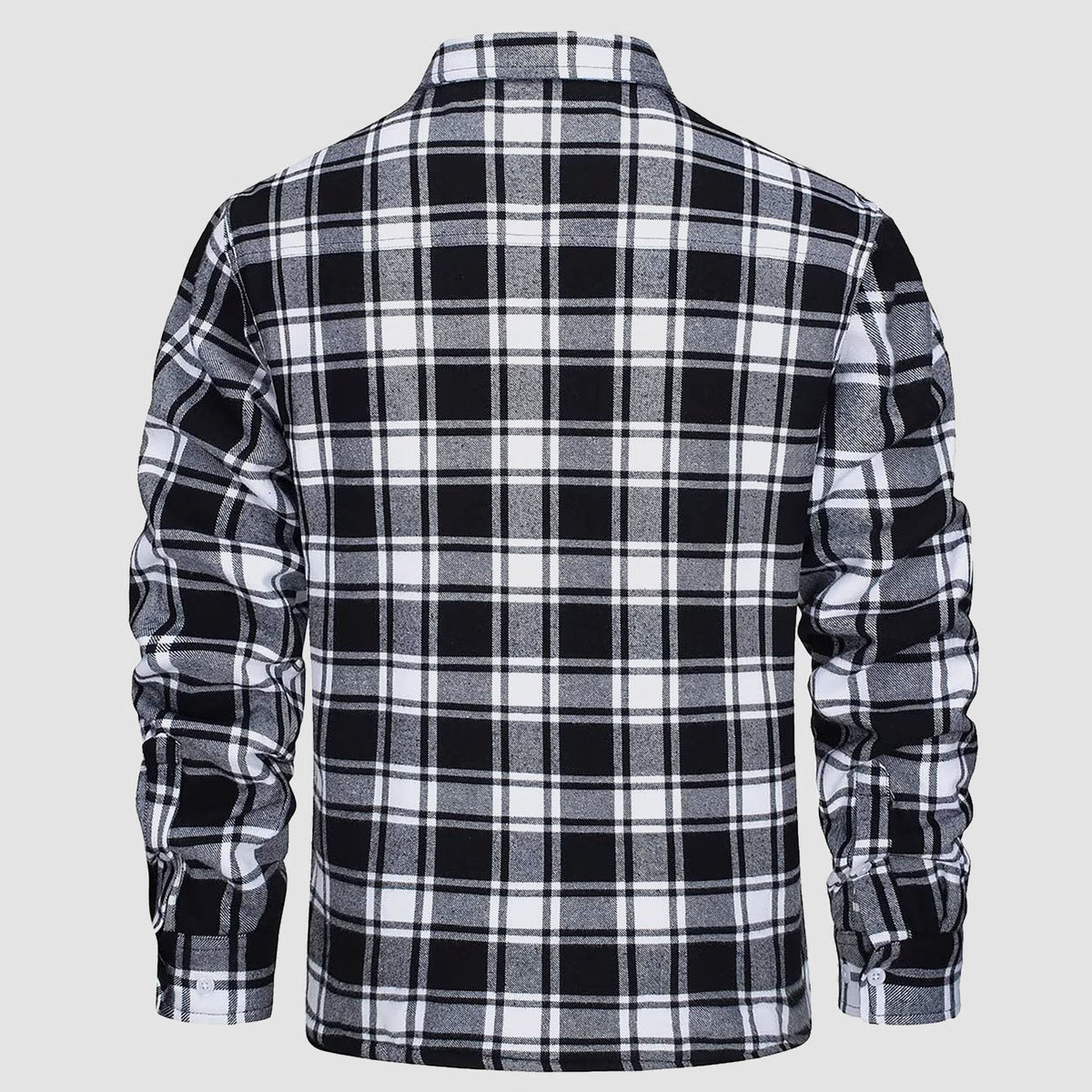 Skjortjacka herr med fickor — ledig overshirt för hösten