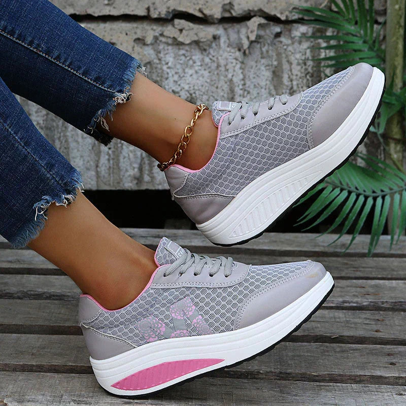 Sneakers dam, ortopediska — korrigerande promenadsko med dämpning