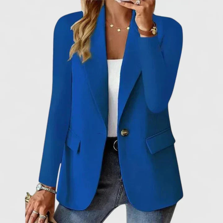 Blazer dam, elegant — figursytt snitt, tidlös för många tillfällen