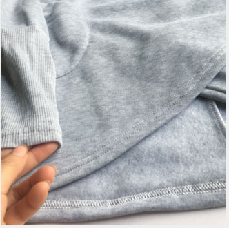 Hoodie dam — bekväm sweatshirt med kapuschong i bomullsmix