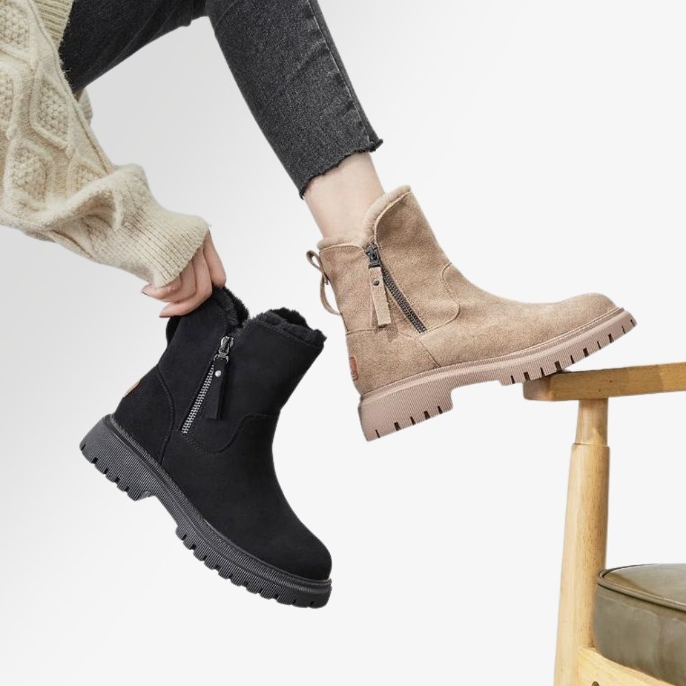 Boots dam, varma — med pälsfoder, vattentäta vinterstövlar