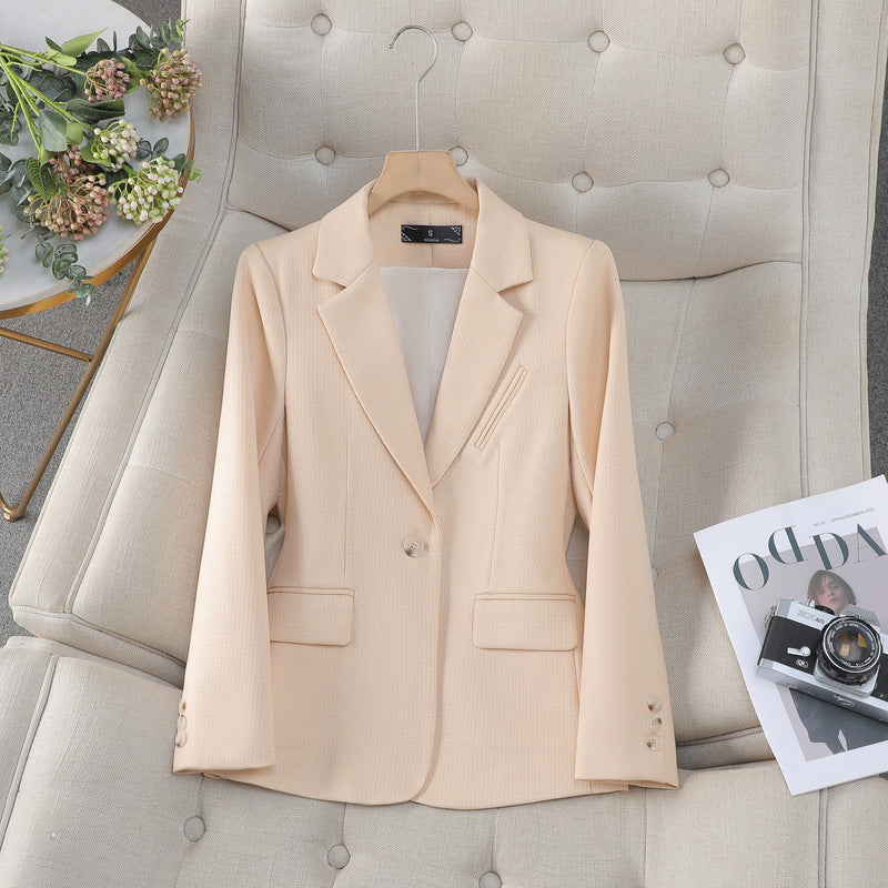 Blazer dam, figursydd — elegant kavaj med fickor