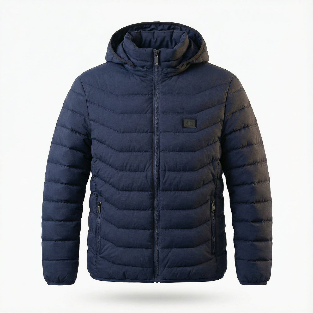 Uppvärmd jacka unisex — puffer med värmezoner och batteri