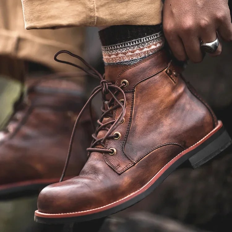 Vinterboots herr, textil — klassiska och varma för kalla dagar