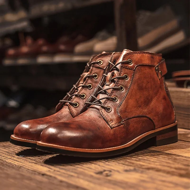 Vinterboots herr, textil — klassiska och varma för kalla dagar