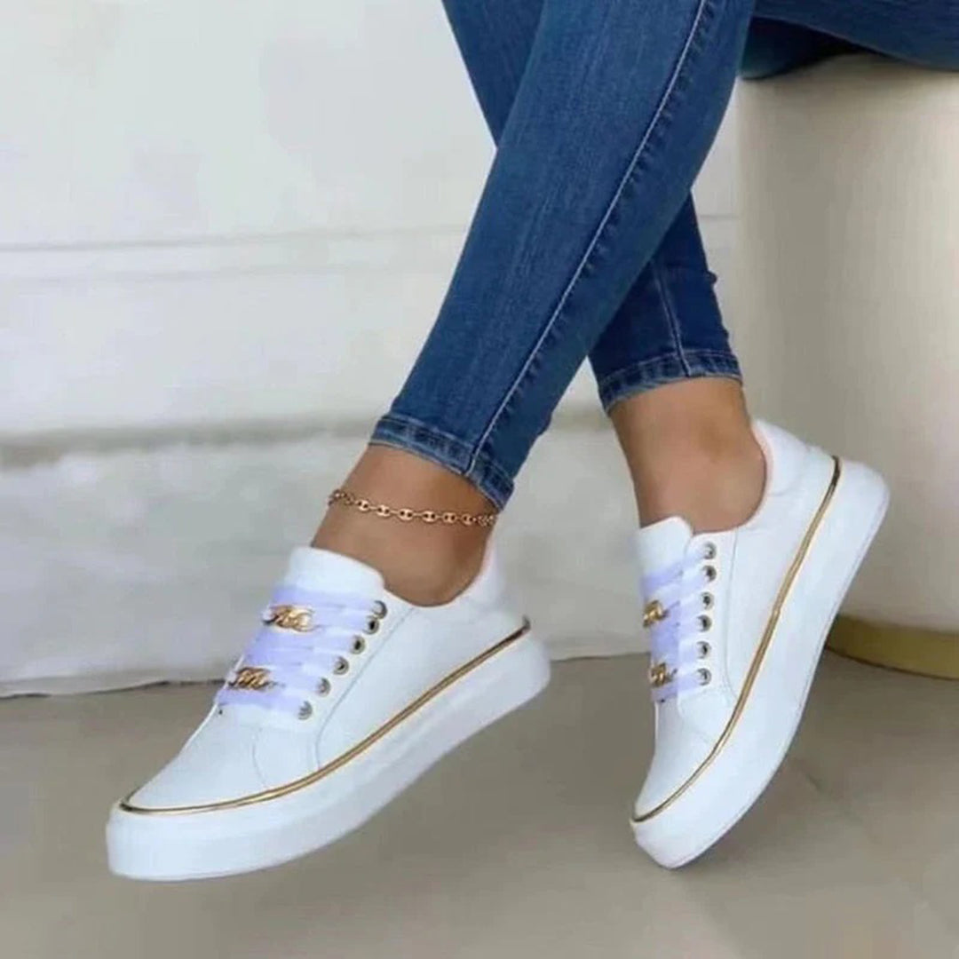 Sneakers dam, casual — chic vardagssko med mångsidig design