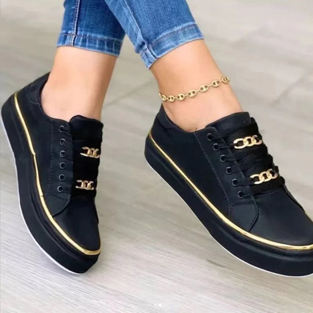 Sneakers dam, casual — chic vardagssko med mångsidig design