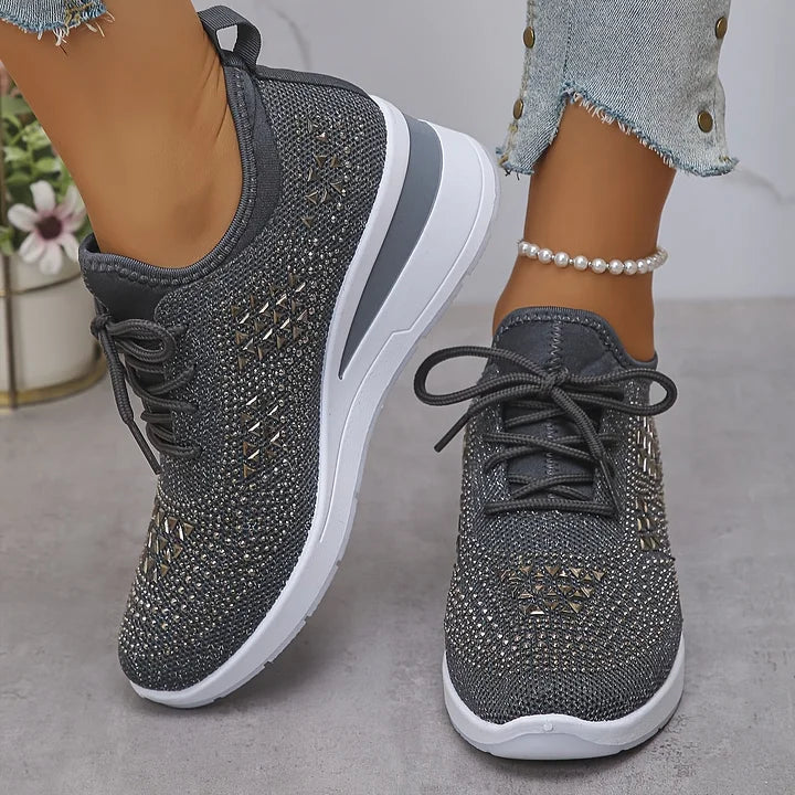 Ultrabekväma komfortsneakers dam — lätta skor med mjuk dämpning