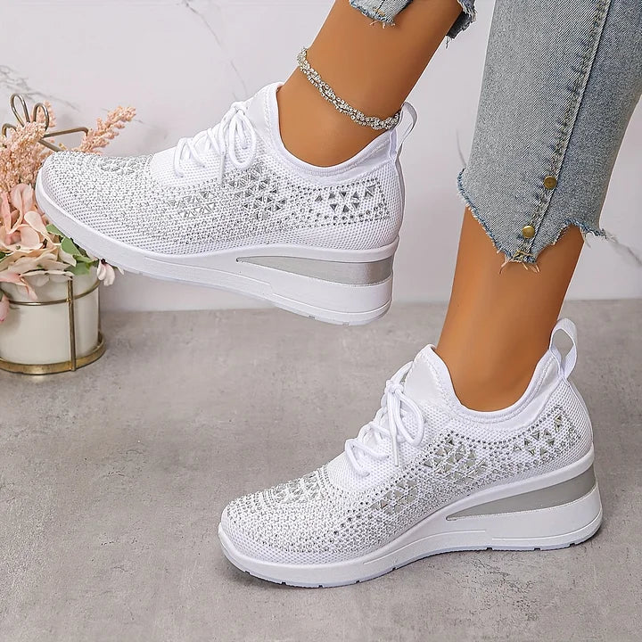 Ultrabekväma komfortsneakers dam — lätta skor med mjuk dämpning