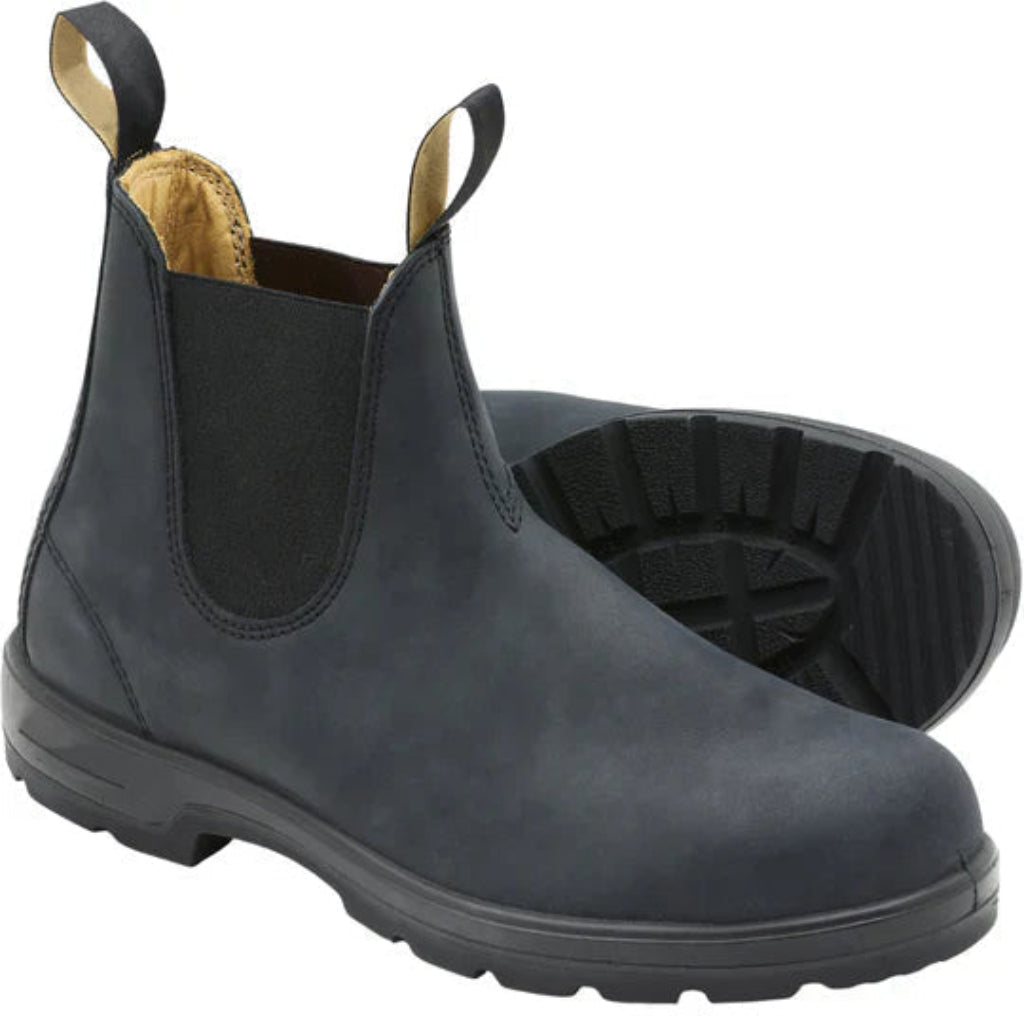 Boots herr, vattenavvisande — slip-on med resårsidor