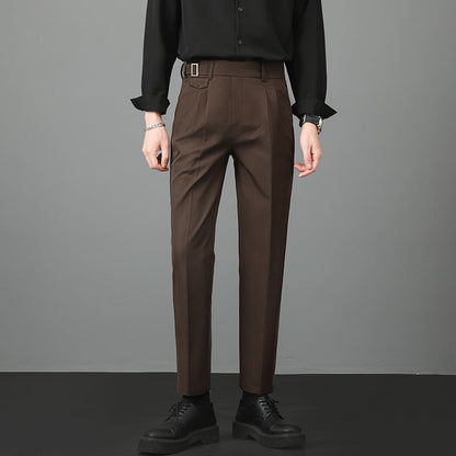 Kostymbyxor herr, slim fit — eleganta raka byxor för hösten