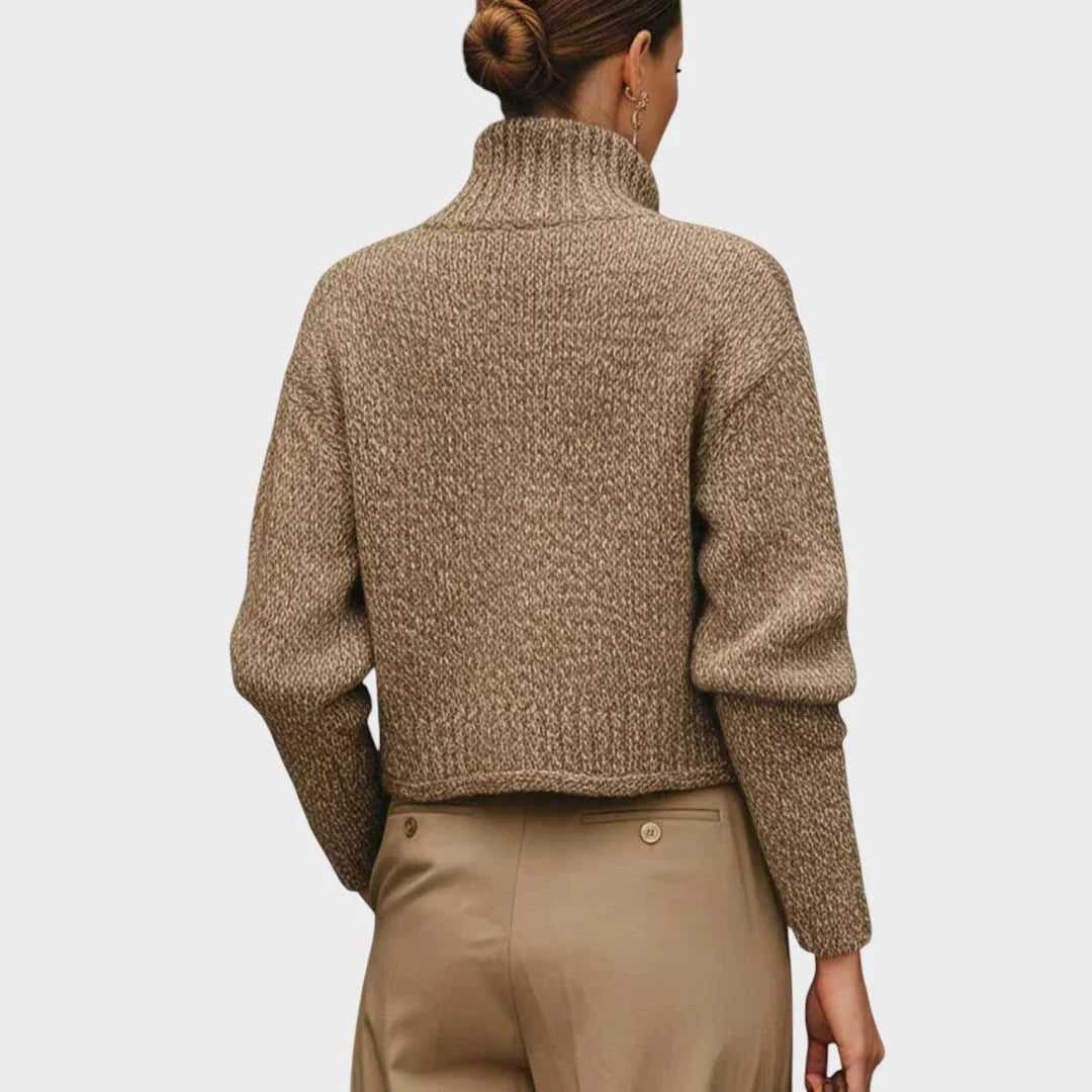 Stickad blazer dam — elegant kavaj i mjukt material