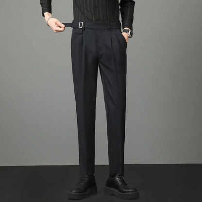 Kostymbyxor herr, slim fit — eleganta raka byxor för hösten