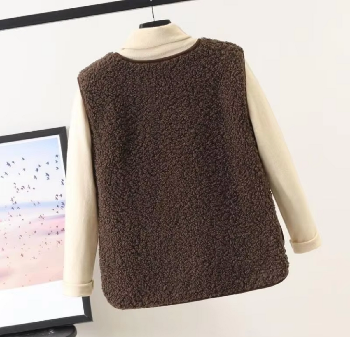 Fleeceväst dam, varm — mjuk vinterväst i fleece
