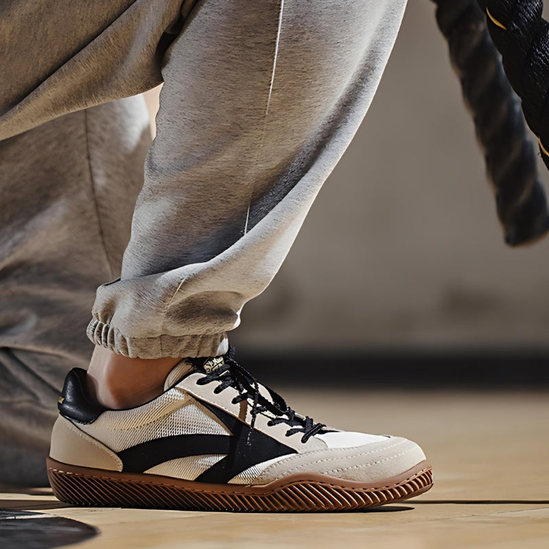 Klassiska sneakers herr — retro sneakers med stötdämpande sula
