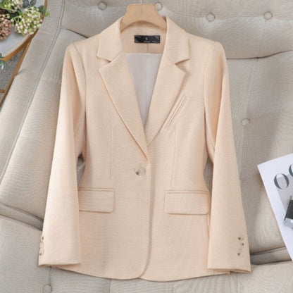 Blazer dam, figursydd — elegant kavaj med fickor