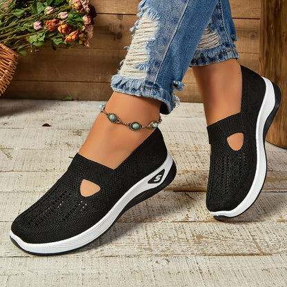 Slip-on skor dam, ortopediska — textil med dämpad innersula
