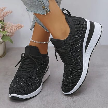Ultrabekväma komfortsneakers dam — lätta skor med mjuk dämpning