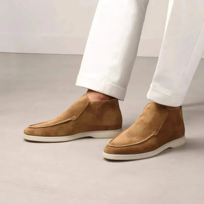 Loafers herr, slip-on — bekväma skor med gummisula