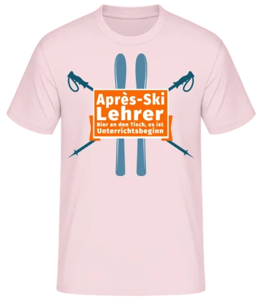 Après-ski t-shirt herr — kortärmad t-shirt med roligt skidtryck