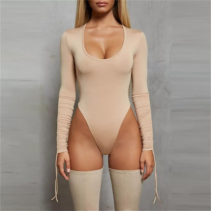 Långärmad bodysuit dam — elegant och figurnära body