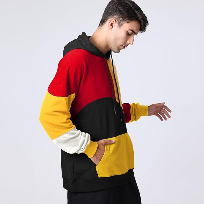 Hoodie herr, bomull — modern luvtröja med grafiskt tryck