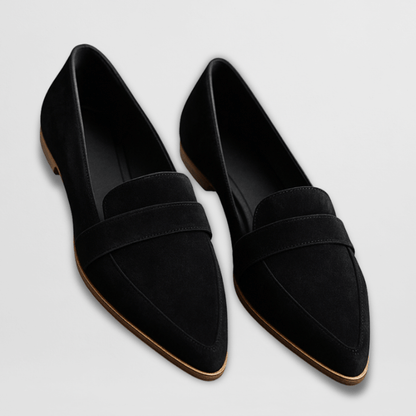 Loafers dam — i mockaimitation, bekväma slip-on med stödjande sula
