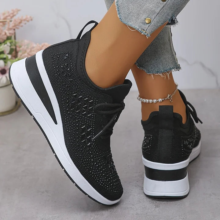Ultrabekväma komfortsneakers dam — lätta skor med mjuk dämpning
