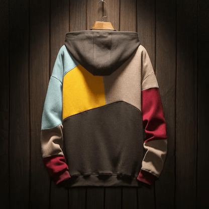 Hoodie herr, bomull — modern luvtröja med grafiskt tryck