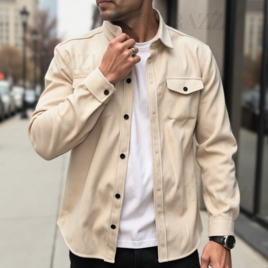 Slim elegant jacka herr — stilren höstjacka