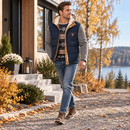 Elegant vinterjacka herr — varm och bekväm jacka