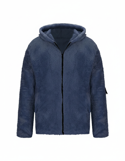 Tjock fleecejacka dam — varm vinterjacka i fleece