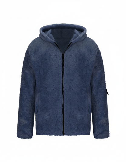 Tjock fleecejacka dam — varm vinterjacka i fleece