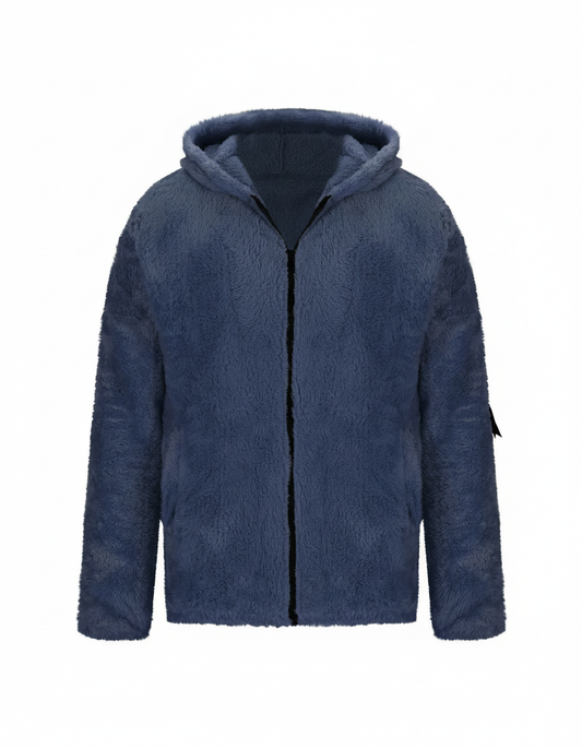Tjock fleecejacka dam — varm vinterjacka i fleece
