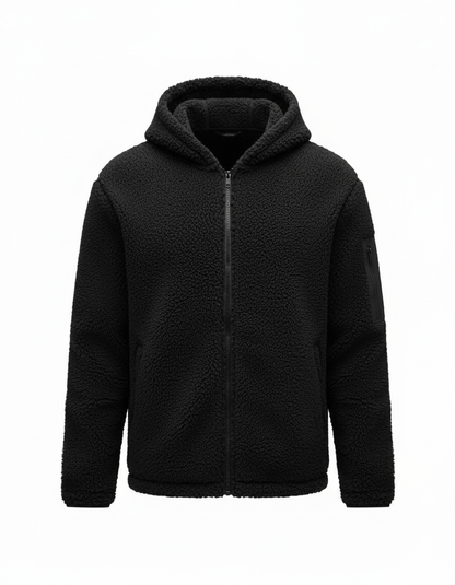 Tjock fleecejacka dam — varm vinterjacka i fleece