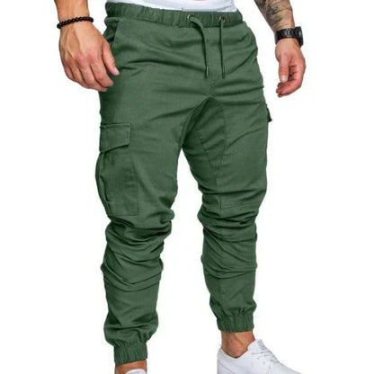Joggingbyxor herr — lätta med ankelmuddar och dragkedjefickor