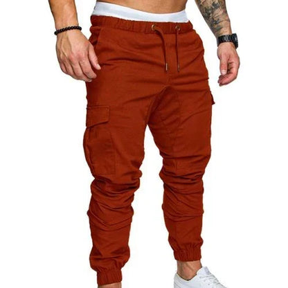 Joggingbyxor herr — lätta med ankelmuddar och dragkedjefickor