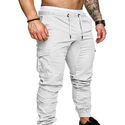 Joggingbyxor herr — lätta med ankelmuddar och dragkedjefickor