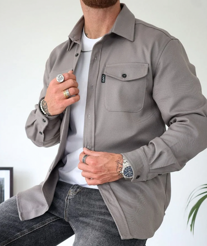 Skjorta herr — långärmad i tidlös höstlook