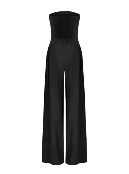 Jumpsuit dam, ärmlös — elegant med vid passform för sommaren